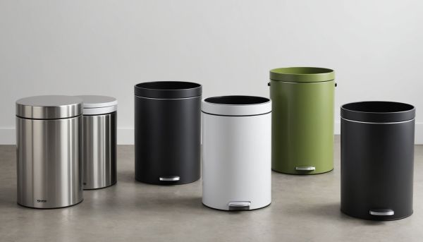 Découvrez les modèles tendance de poubelle de table