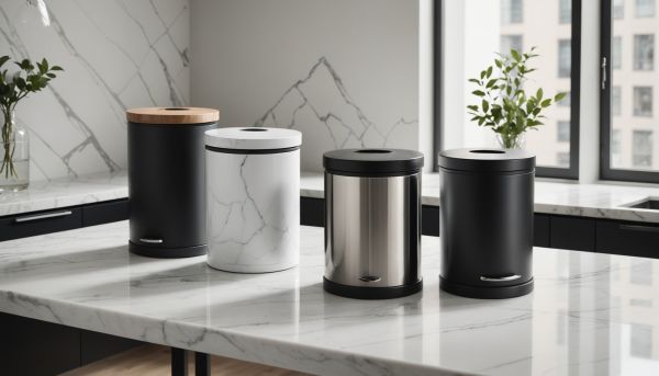 Découvrez les modèles tendance de poubelle de table
